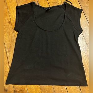 Black Square-neck Top